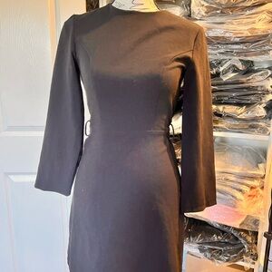 Elegant Zara Black Long-Sleeve Dress (used )
